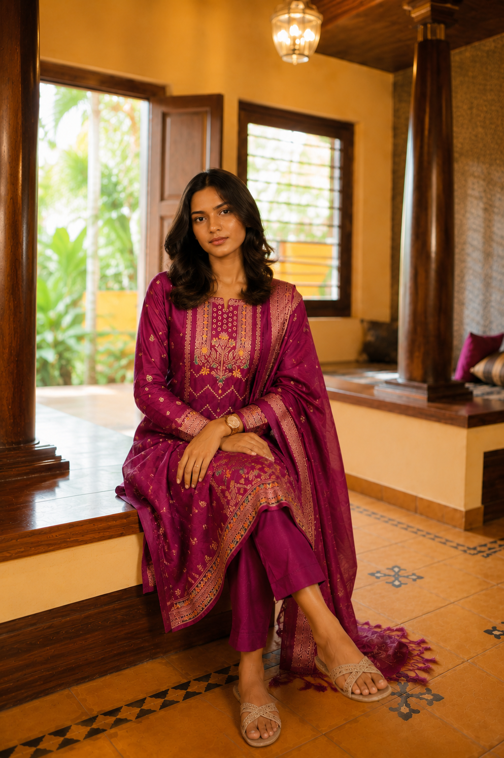 Mahathi Silk Cotton Suit Set