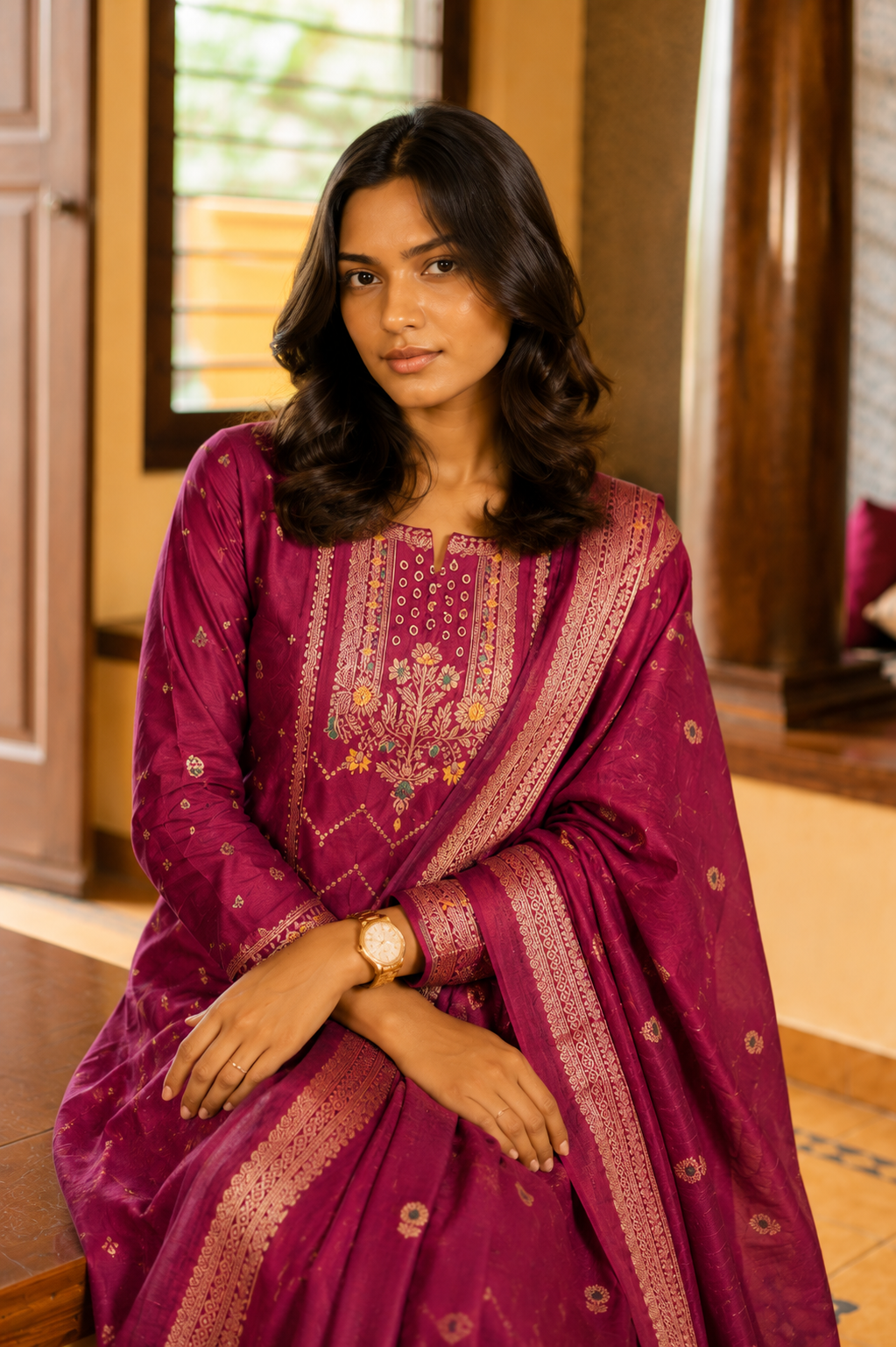 Mahathi Silk Cotton Suit Set