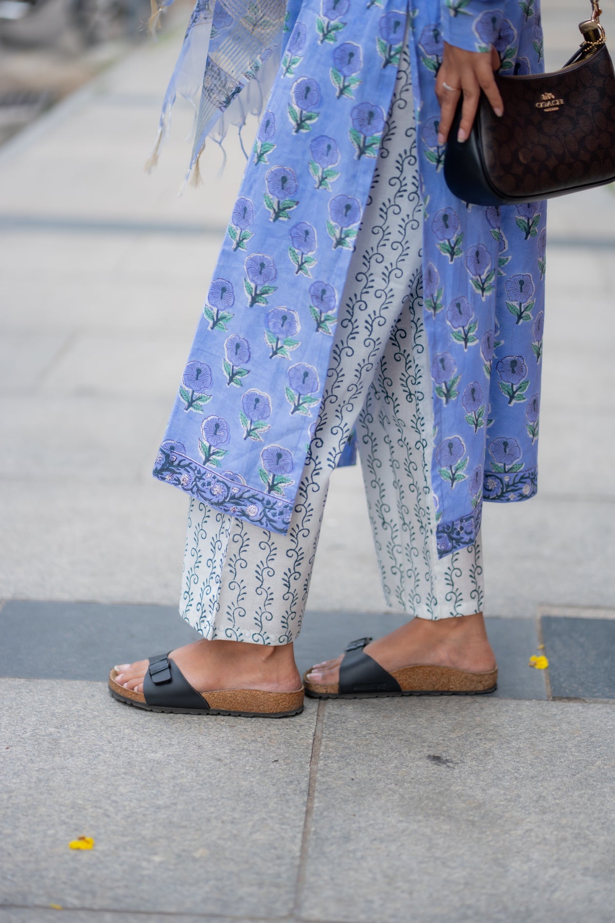 Riyana Handblock Printed Cotton  Suit Set