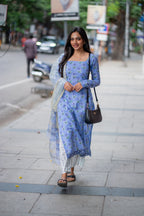 Riyana Handblock Printed Cotton  Suit Set