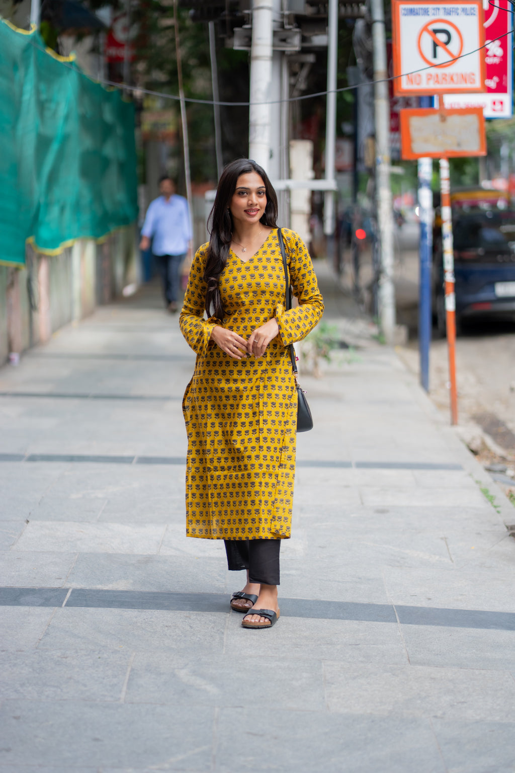 Sachi Cotton Handblock Printed Kurti