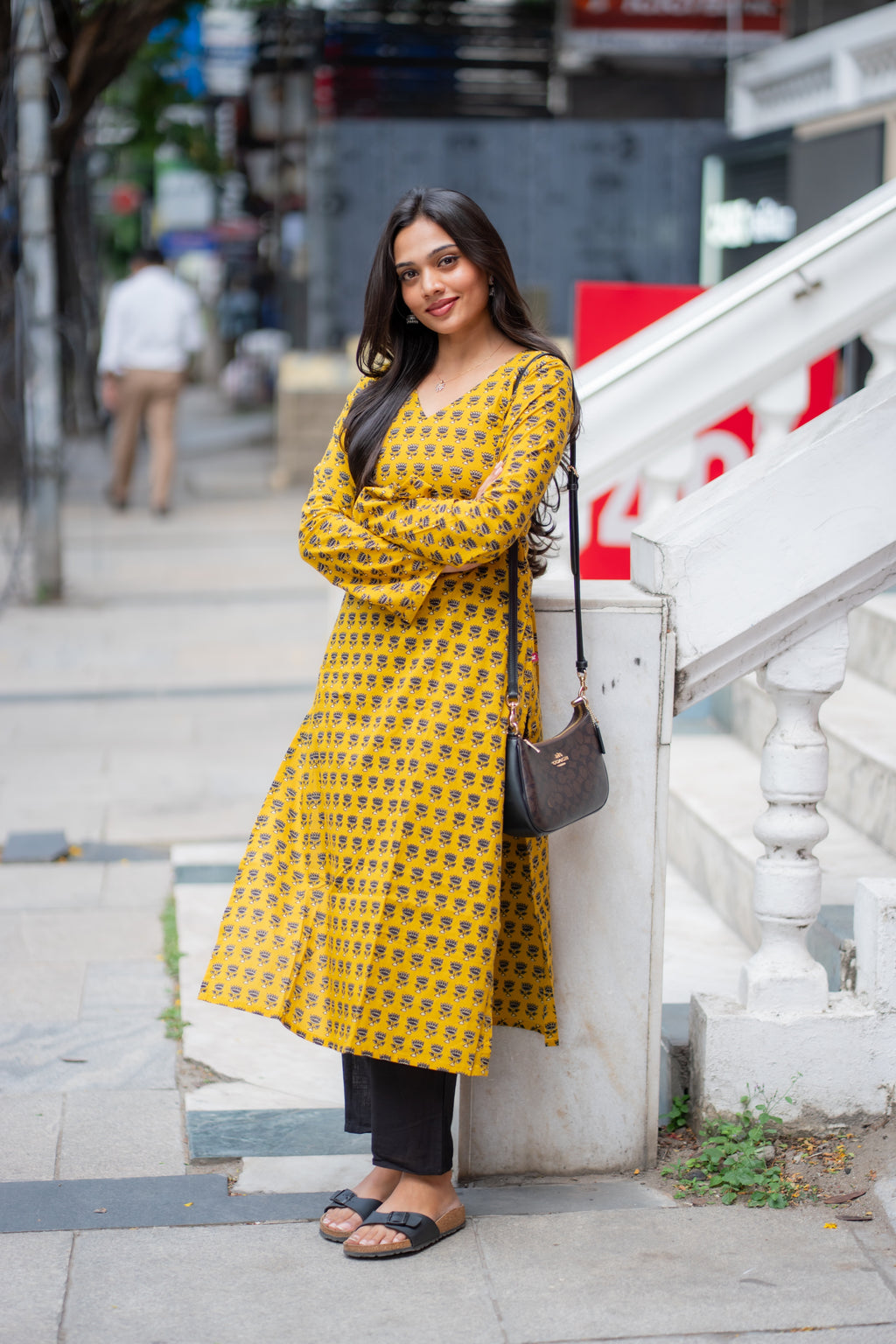 Sachi Cotton Handblock Printed Kurti