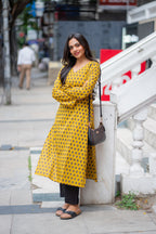 Sachi Cotton Handblock Printed Kurti