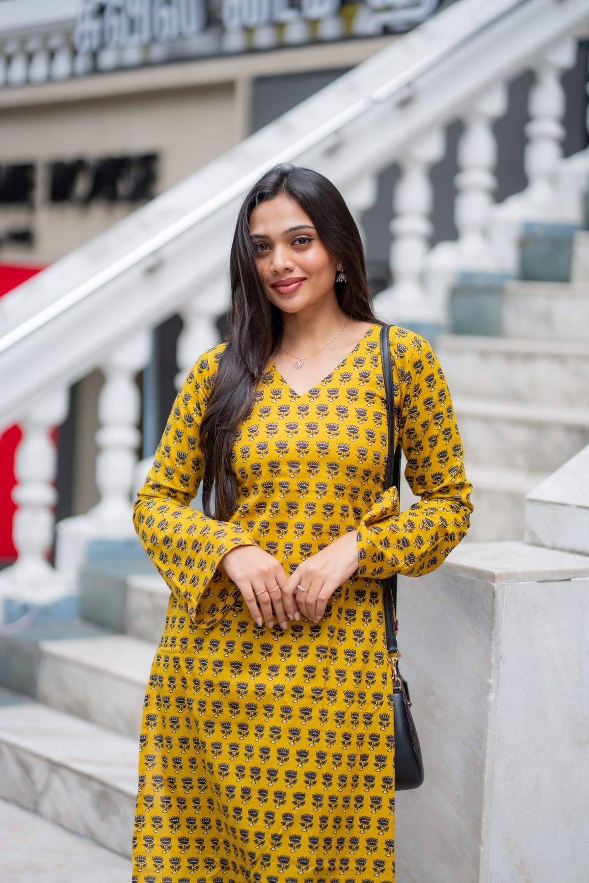Sachi Cotton Handblock Printed Kurti