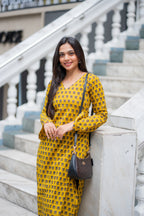 Sachi Cotton Handblock Printed Kurti