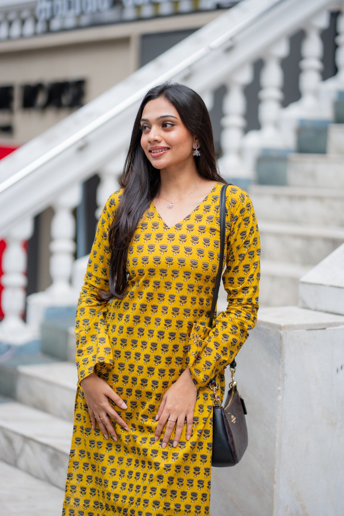 Sachi Cotton Handblock Printed Kurti