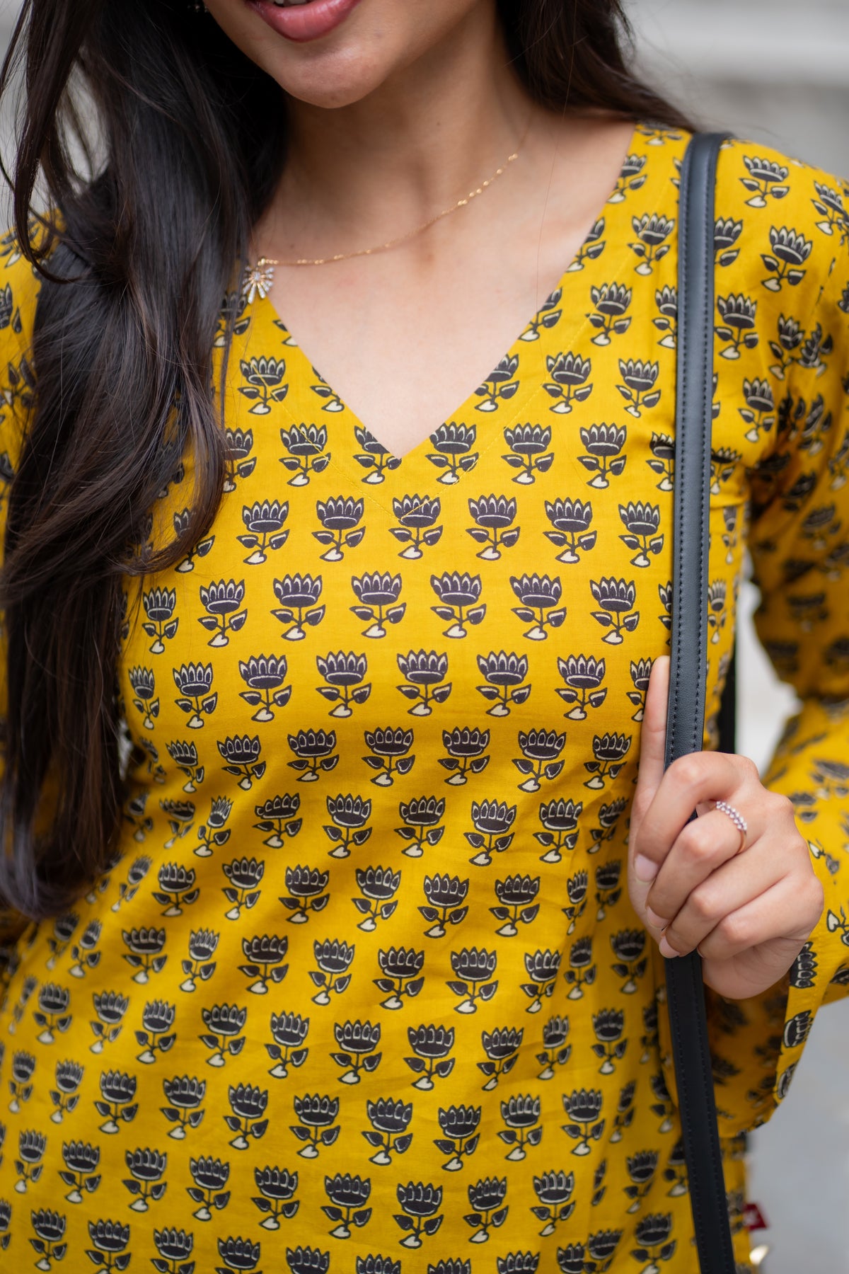 Sachi Cotton Handblock Printed Kurti
