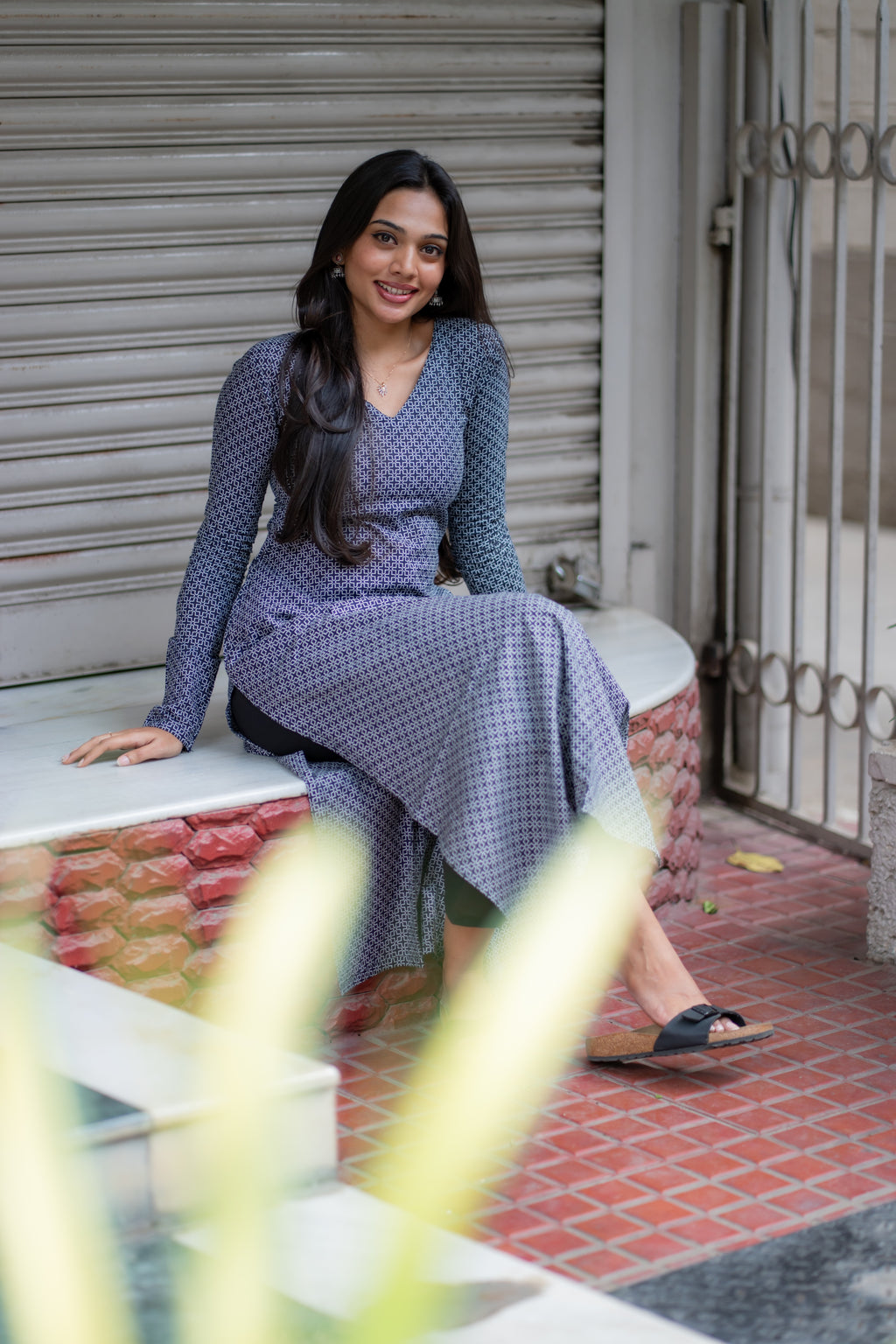 Kayal Handblock Printed Cotton Kurti