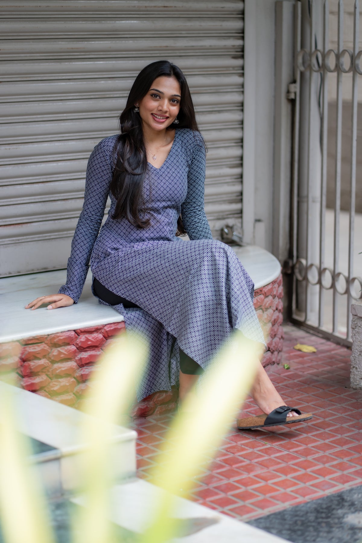 Kayal Handblock Printed Cotton Kurti