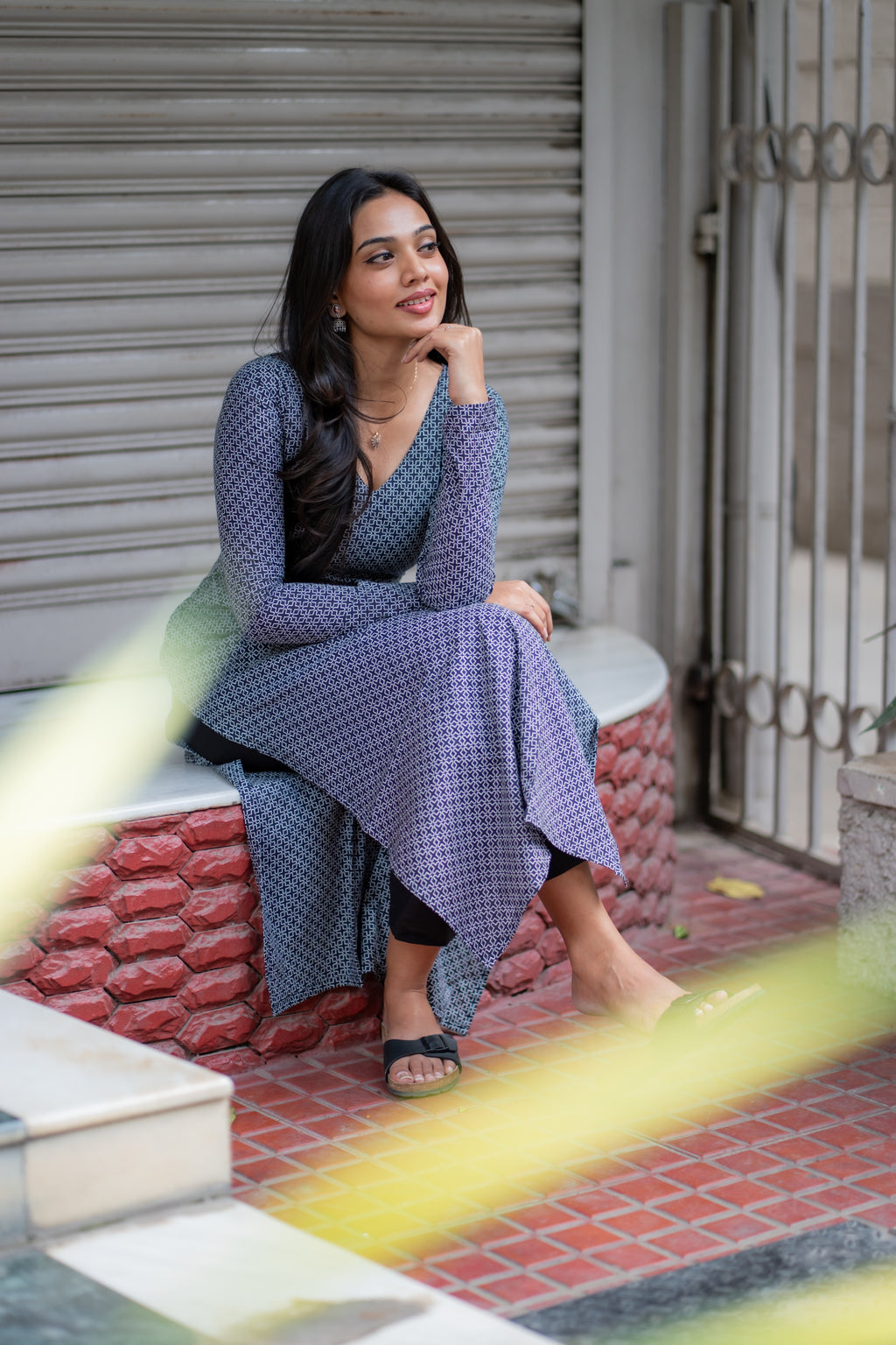 Kayal Handblock Printed Cotton Kurti