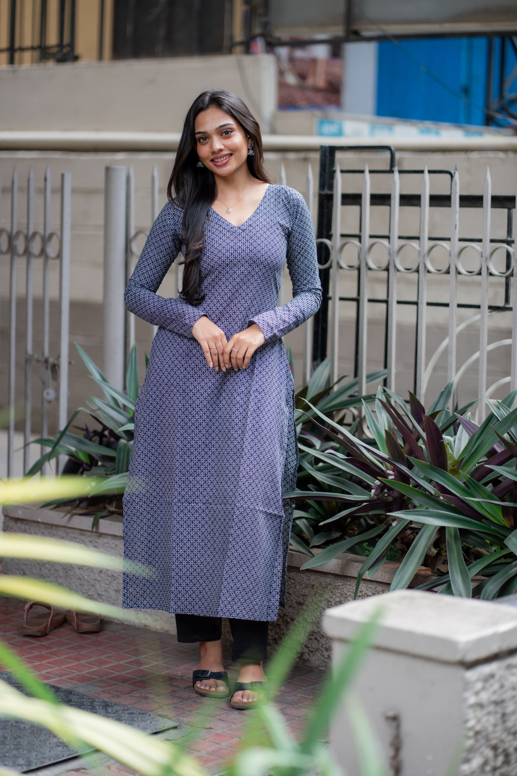 Kayal Handblock Printed Cotton Kurti