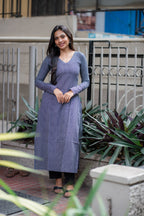 Kayal Handblock Printed Cotton Kurti