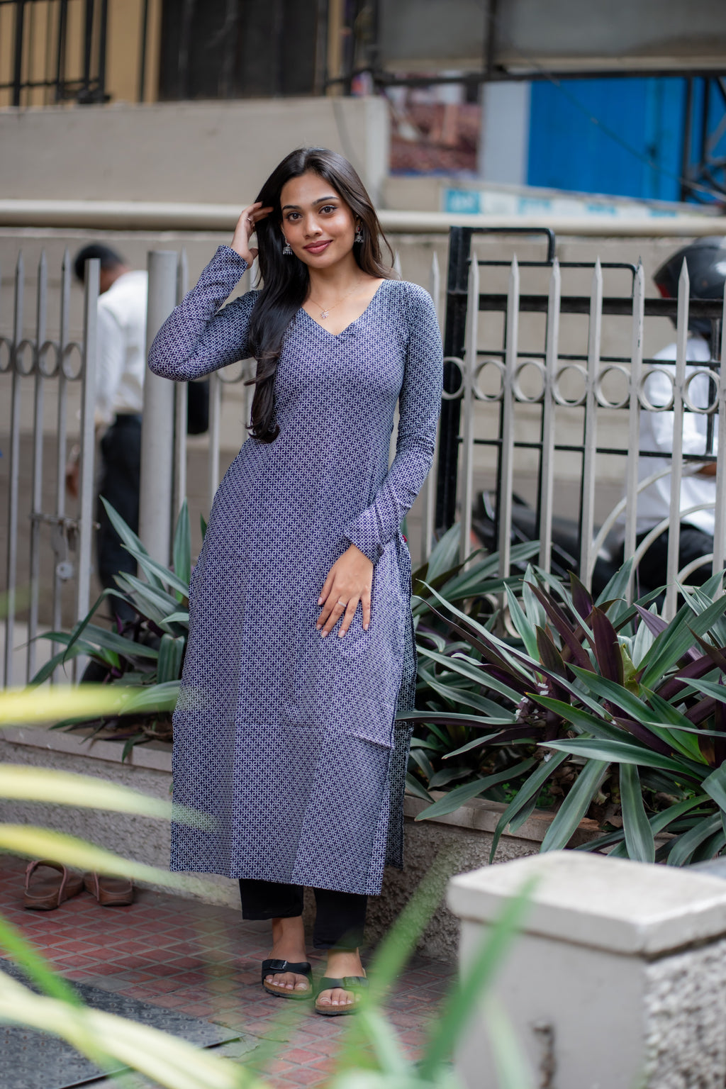 Kayal Handblock Printed Cotton Kurti