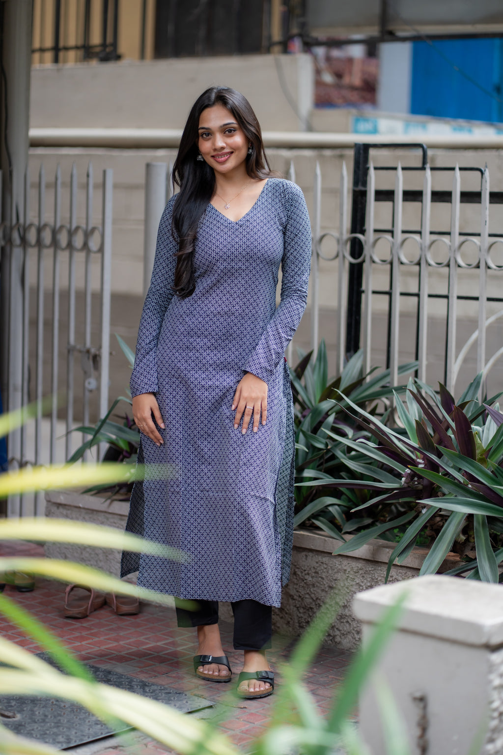 Kayal Handblock Printed Cotton Kurti