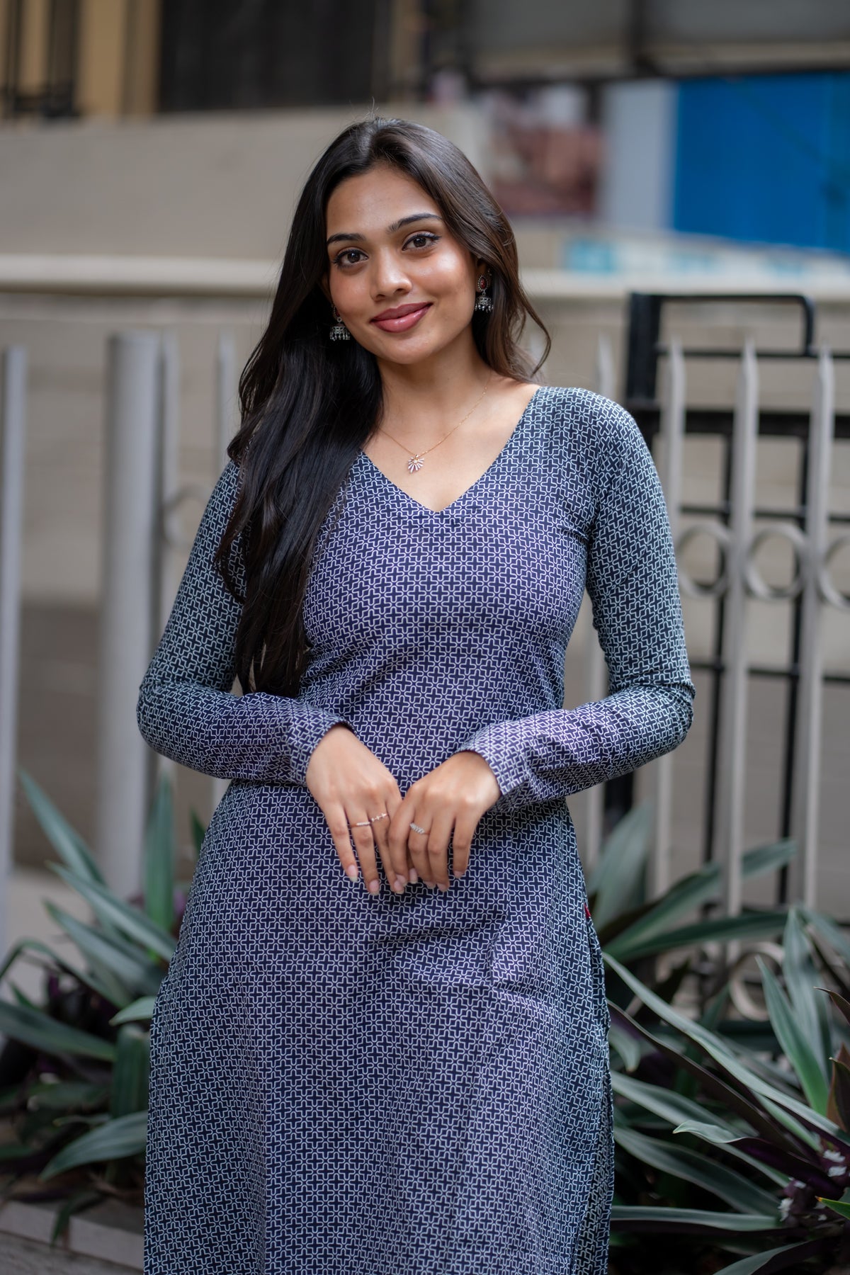 Kayal Handblock Printed Cotton Kurti