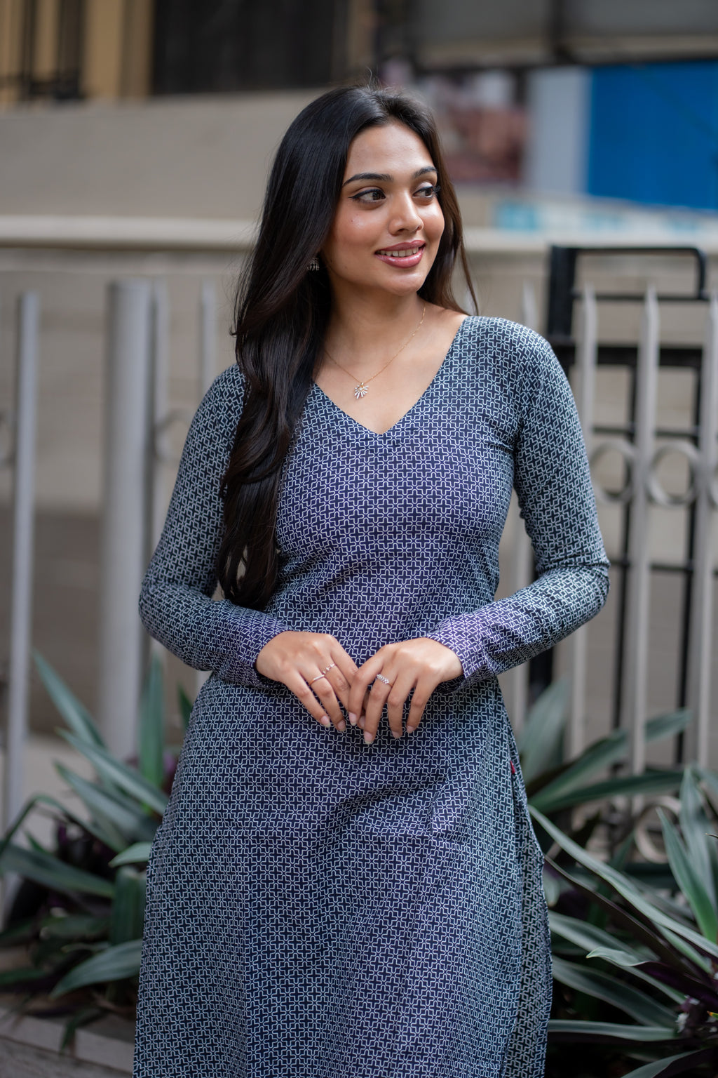 Kayal Handblock Printed Cotton Kurti