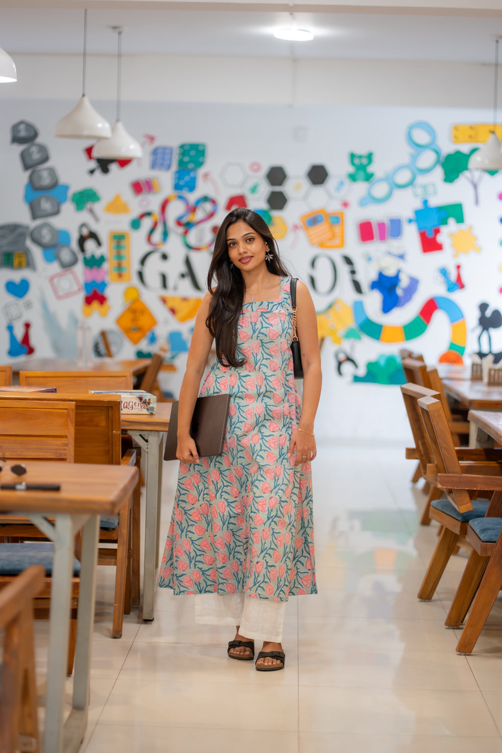 Alisha Handblock Printed Cotton Kurti
