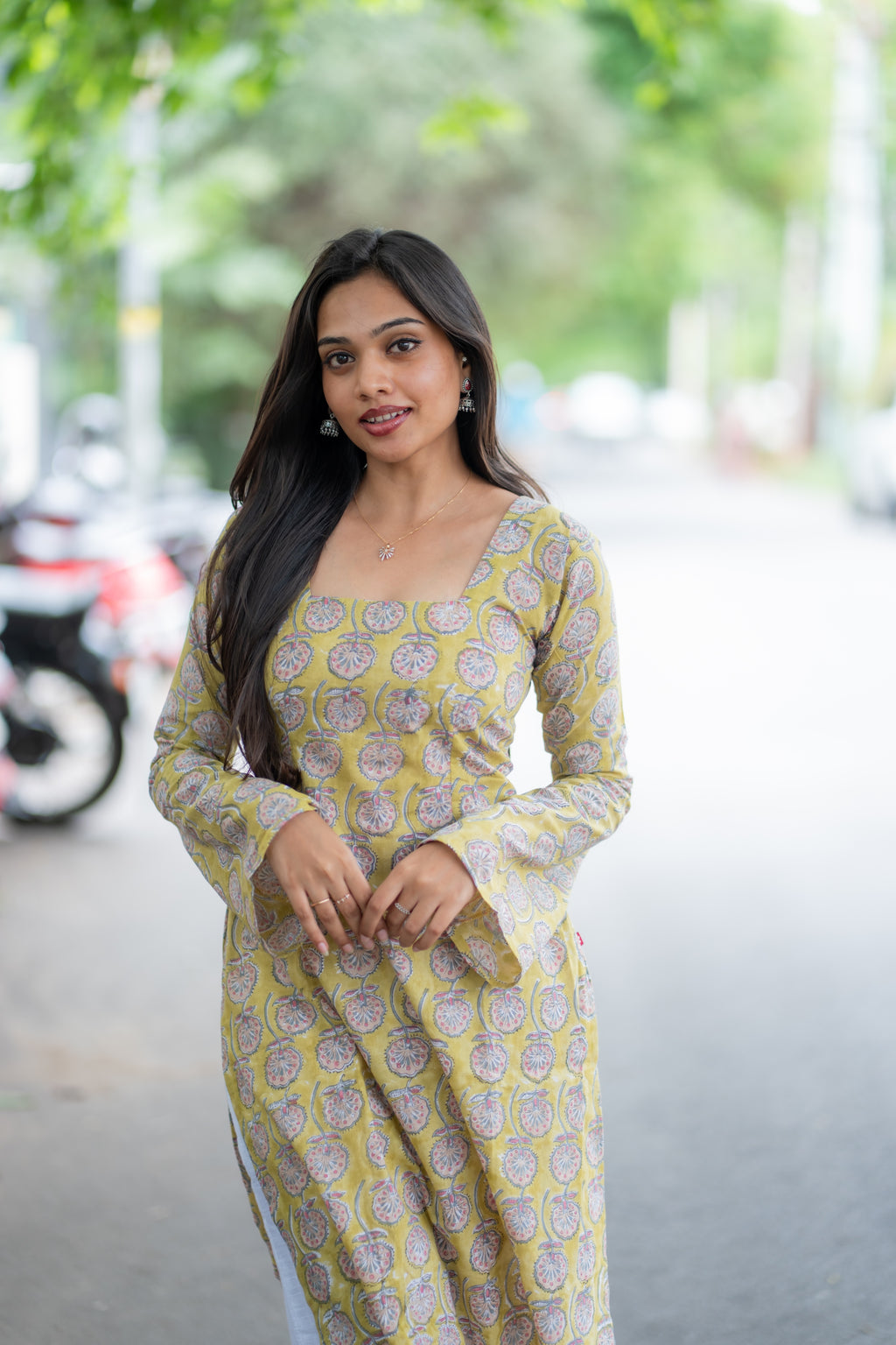 Athena Handblock Printed Cotton Kurti