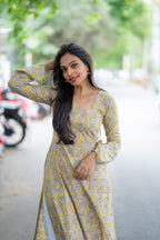 Athena Handblock Printed Cotton Kurti