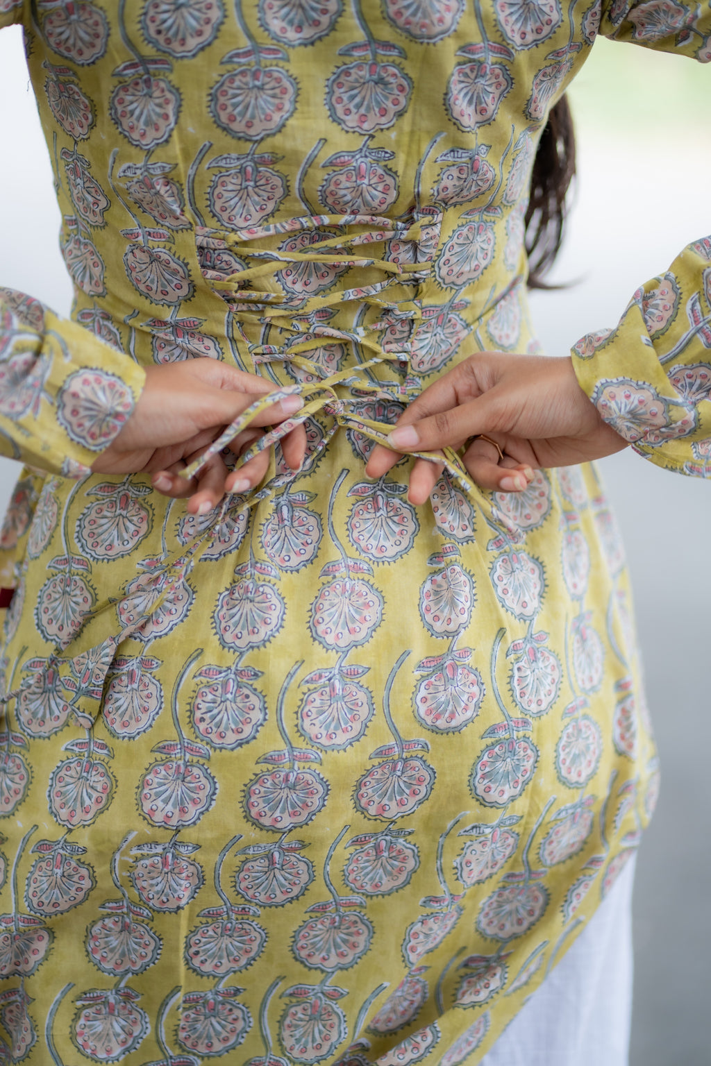 Athena Handblock Printed Cotton Kurti