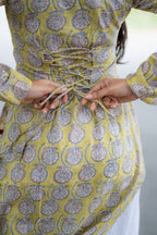 Athena Handblock Printed Cotton Kurti
