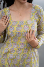 Athena Handblock Printed Cotton Kurti