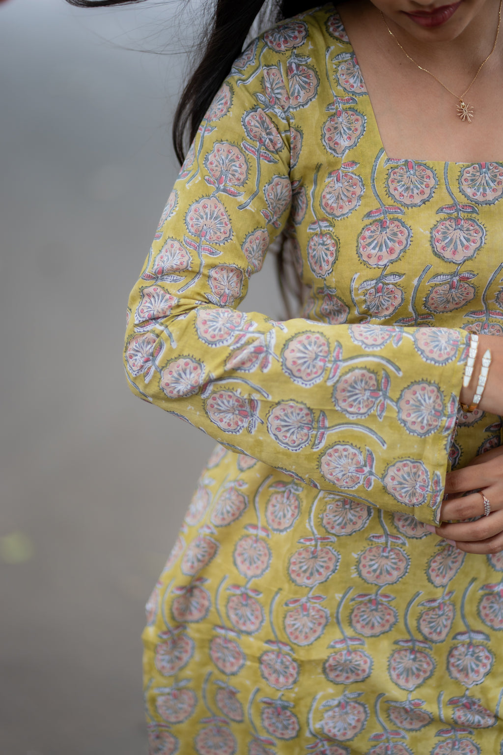 Athena Handblock Printed Cotton Kurti