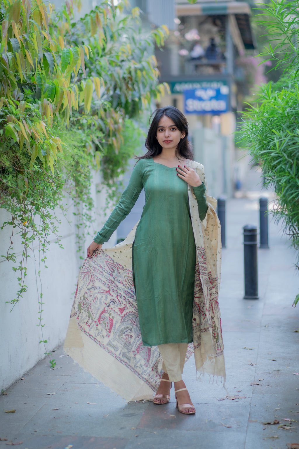 Shimona Silk Cotton Suit Set