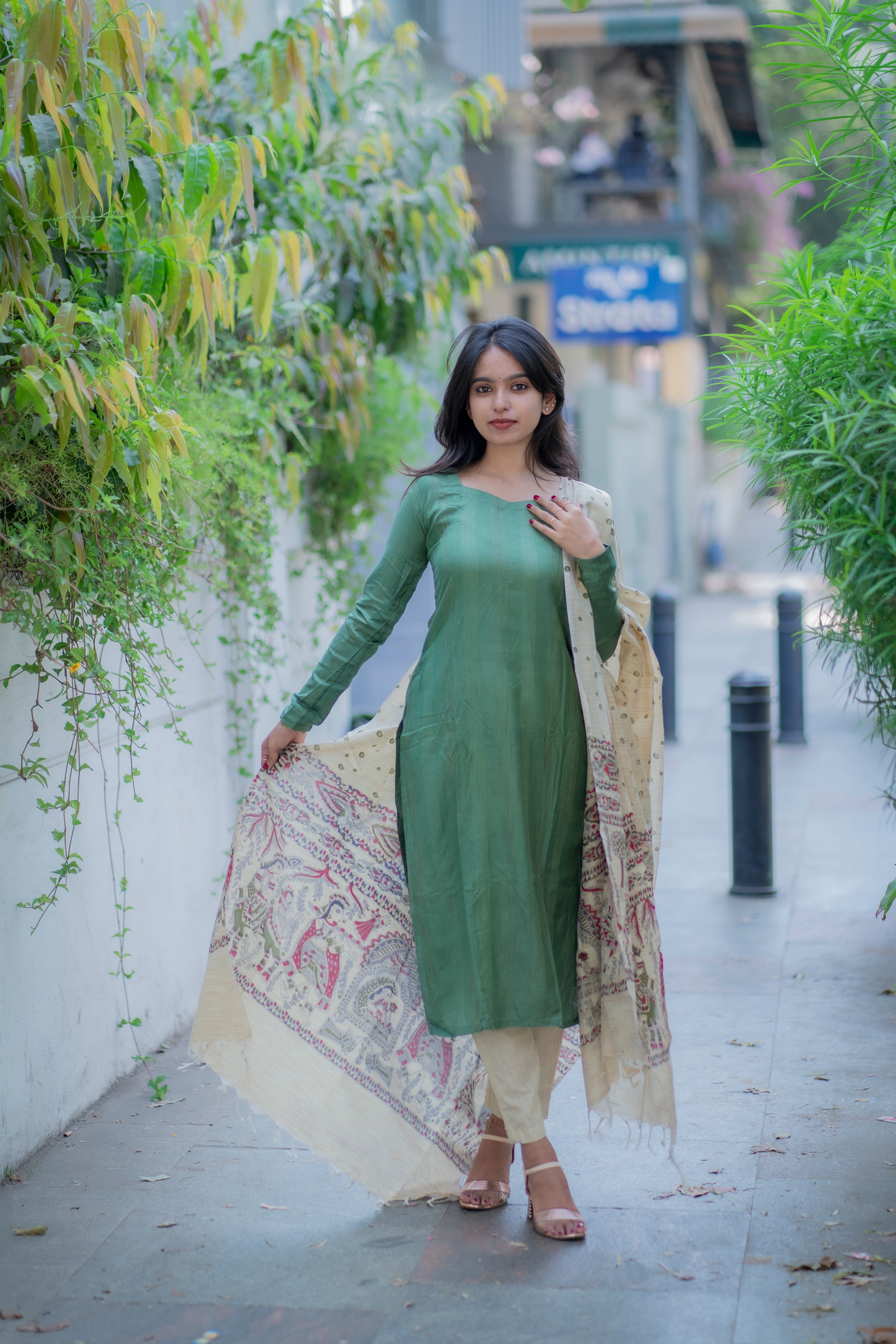 Shimona Silk Cotton Suit Set