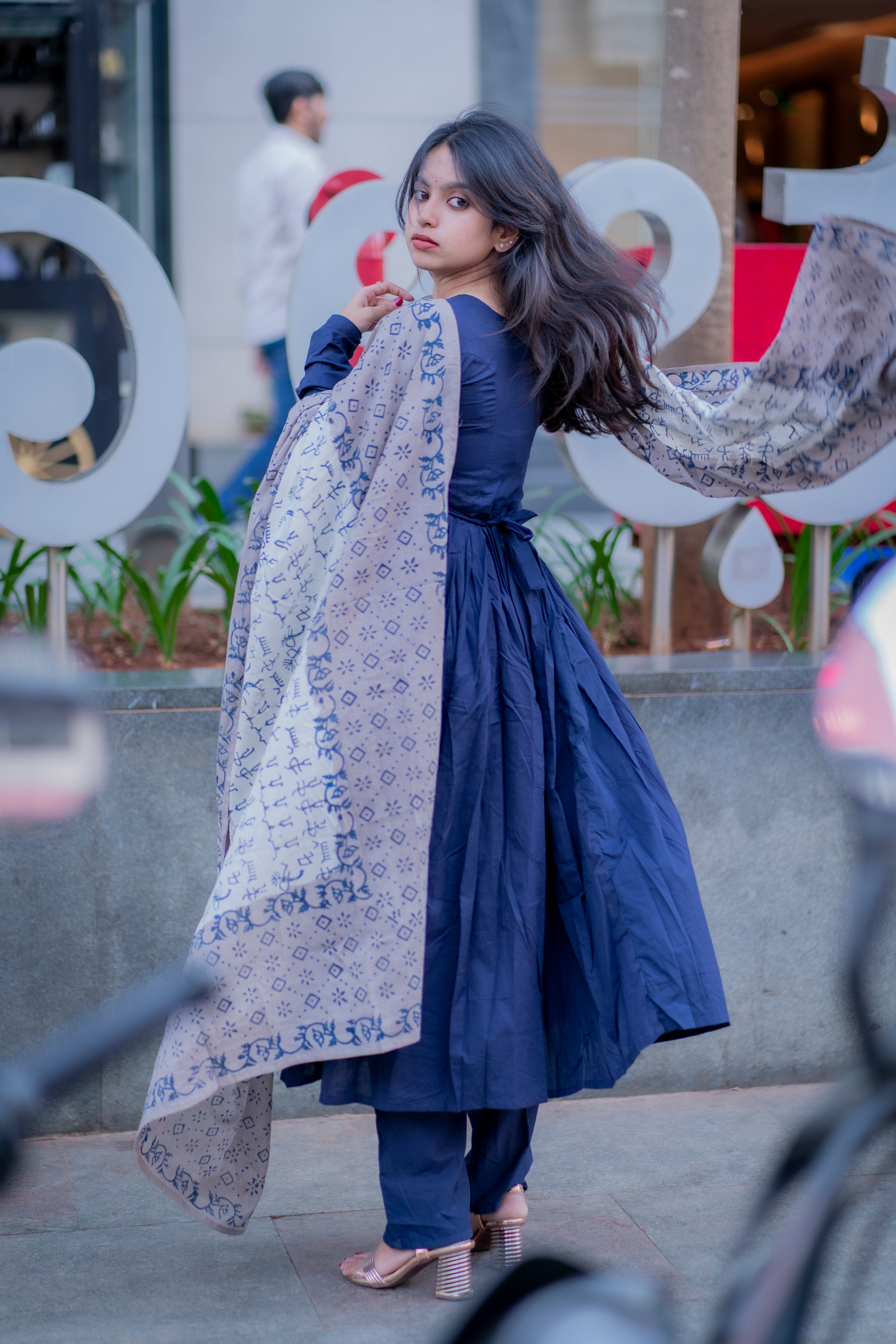 Roxy Handloom Cotton Anarkali Set