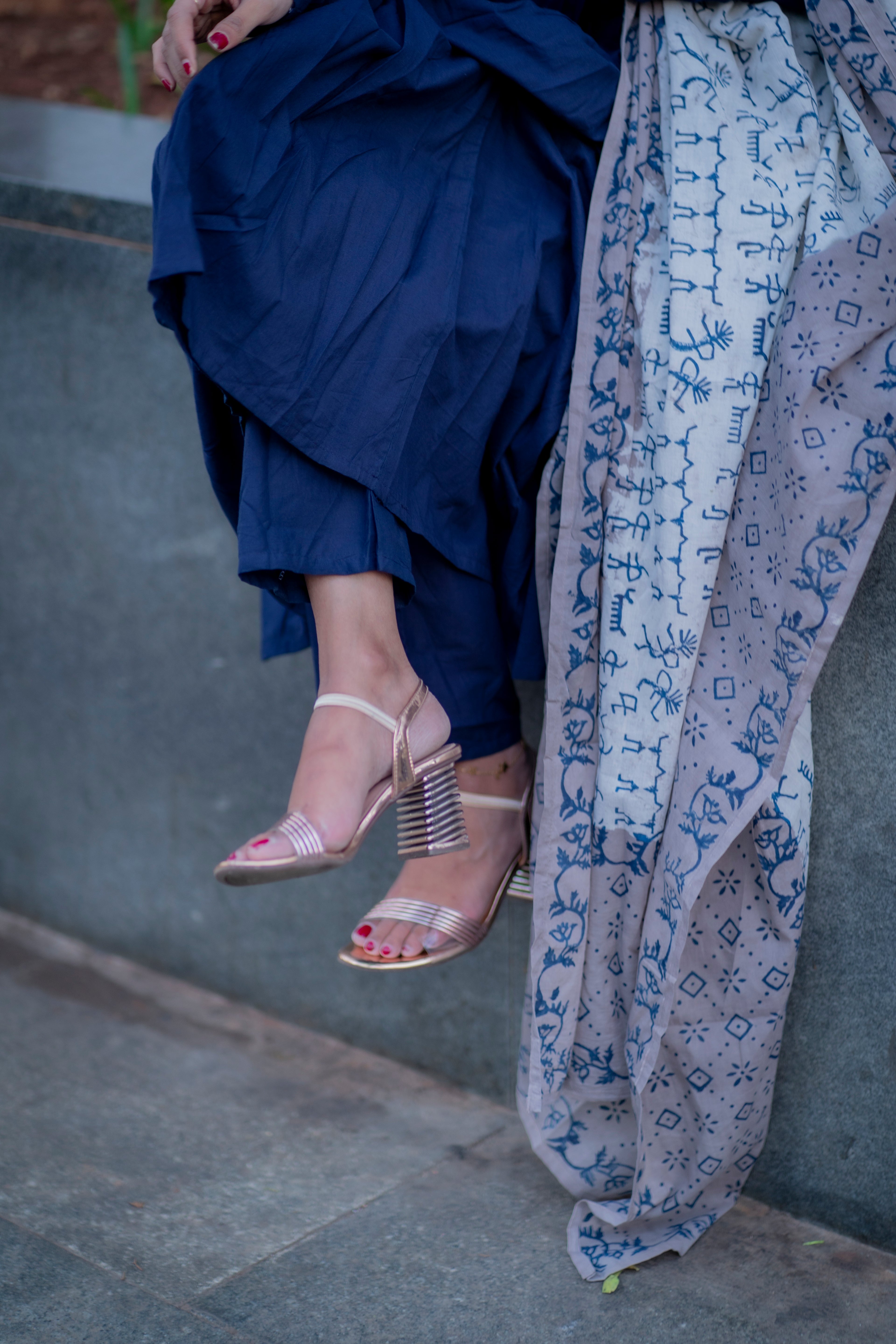 Roxy Handloom Cotton Anarkali Set