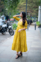 Preeti Lime Yellow Kurti