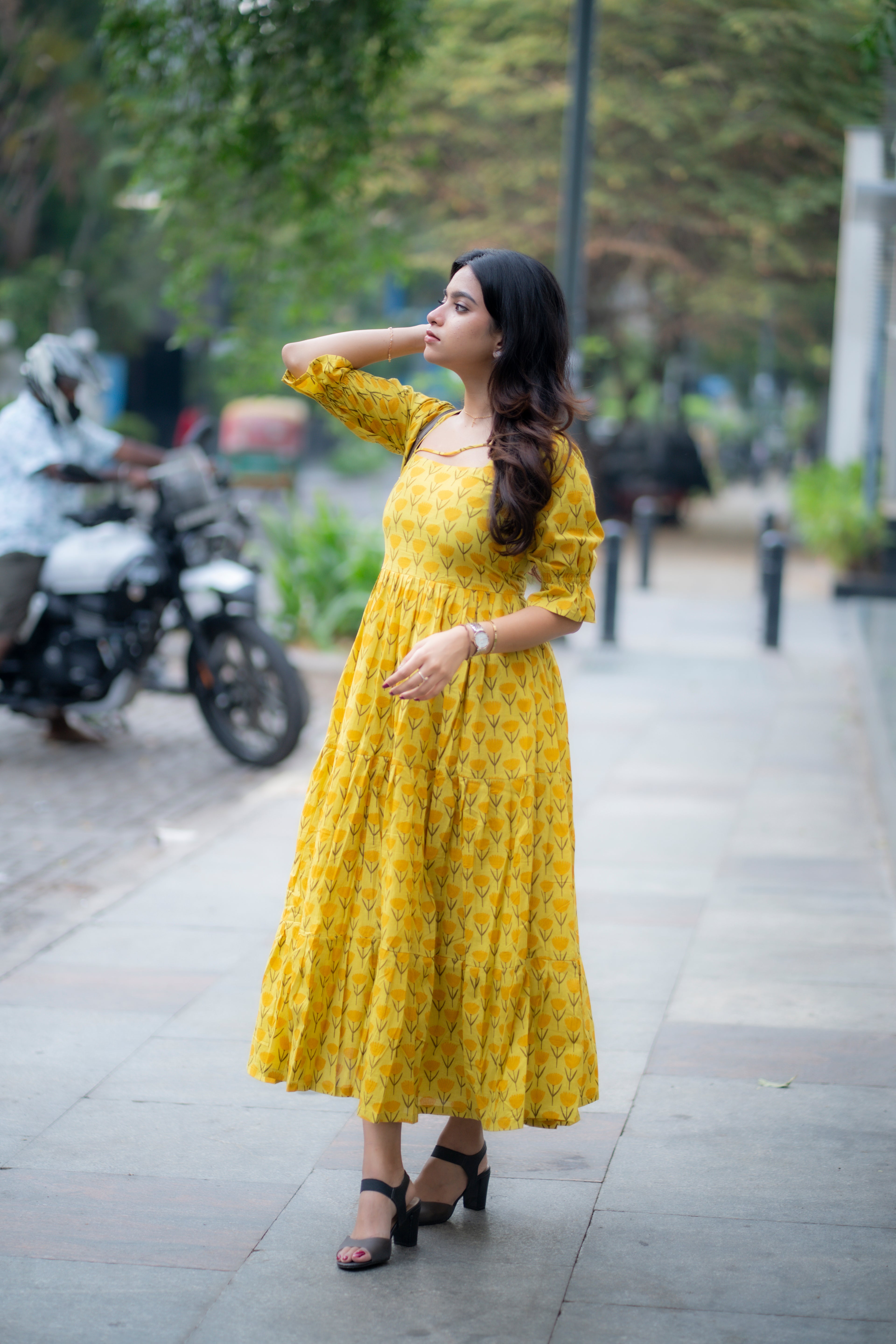 Preeti Lime Yellow Kurti