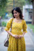 Preeti Lime Yellow Kurti
