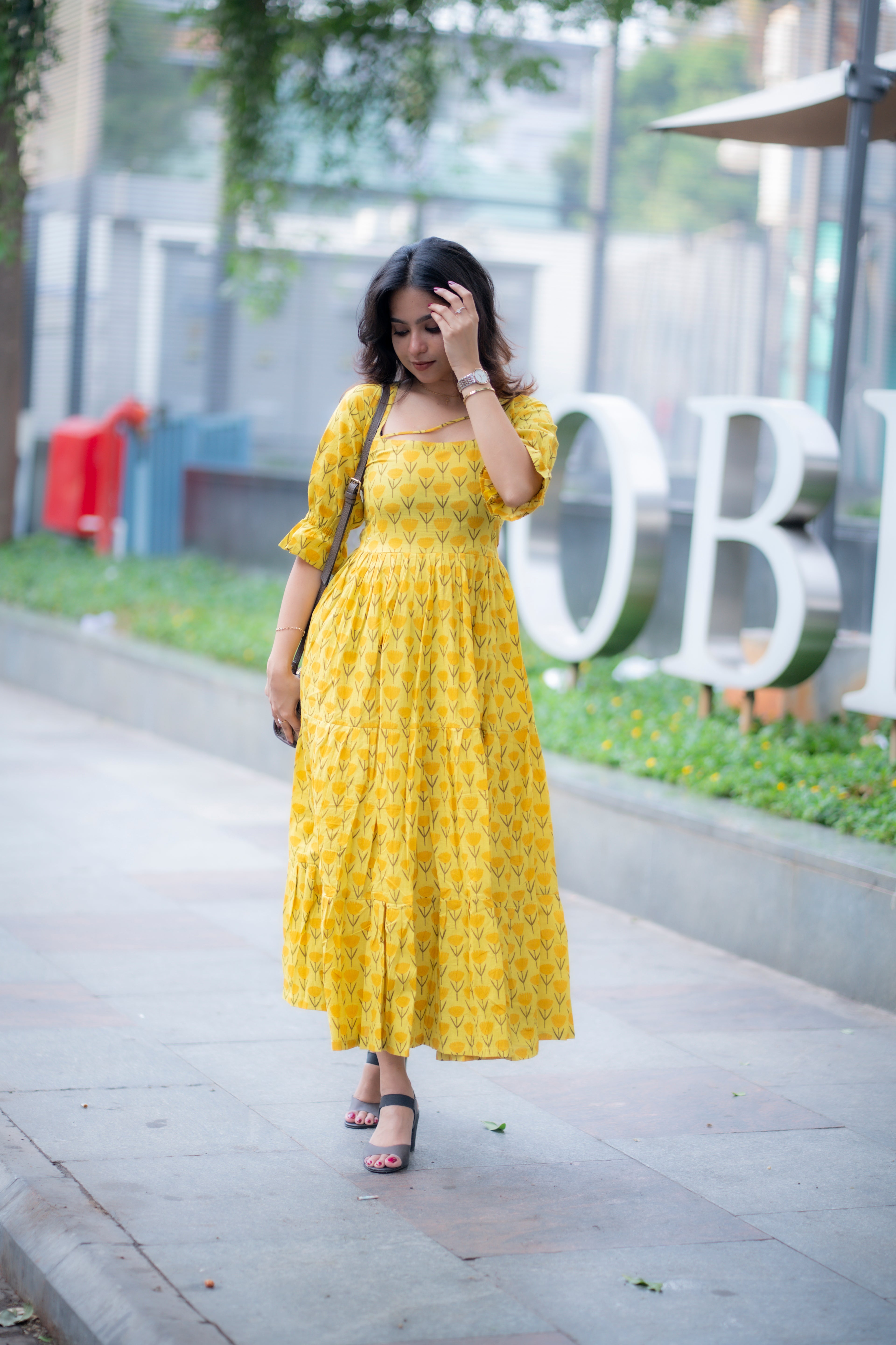 Preeti Lime Yellow Kurti
