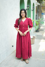 Steffy Schiffli Hakoba cotton Dress