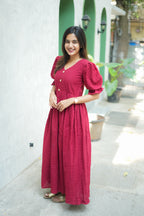 Steffy Schiffli Hakoba cotton Dress