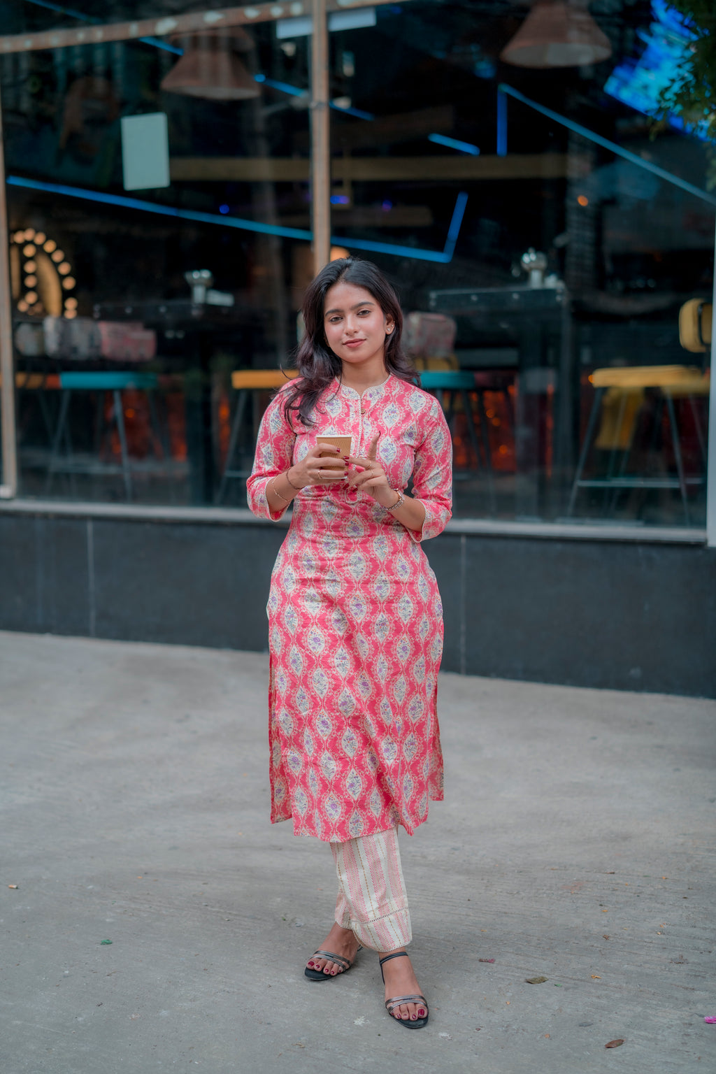 Aafita Cotton Kurta Pant Set