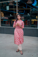 Aafita Cotton Kurta Pant Set