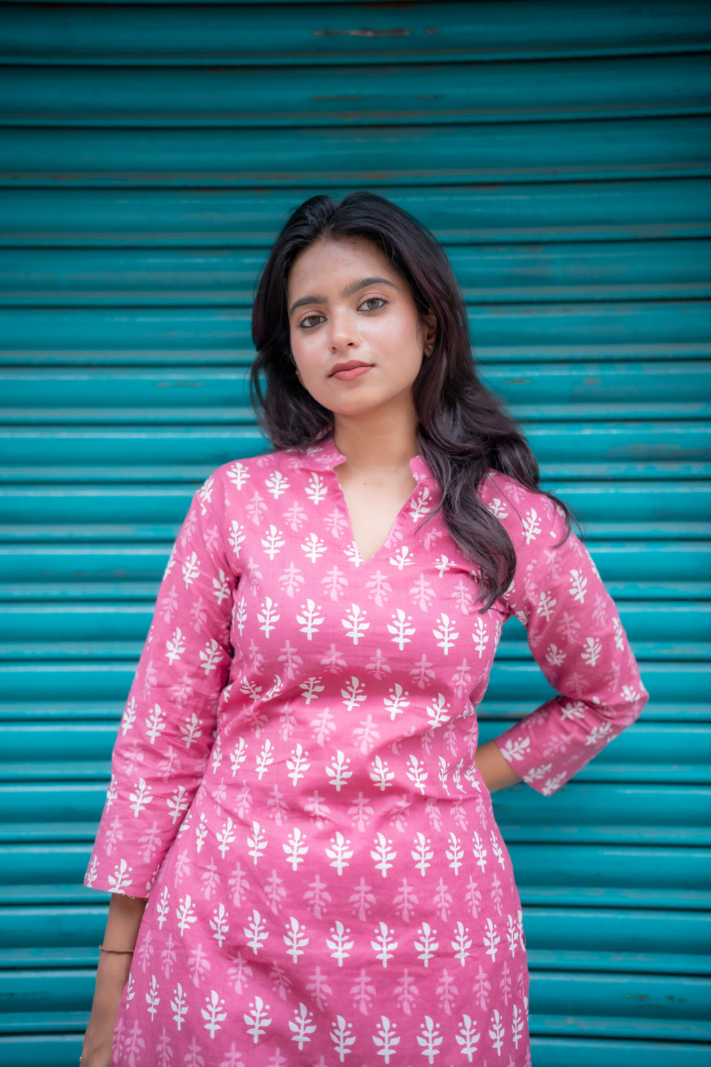 Lina Cotton Kurta Pant Set