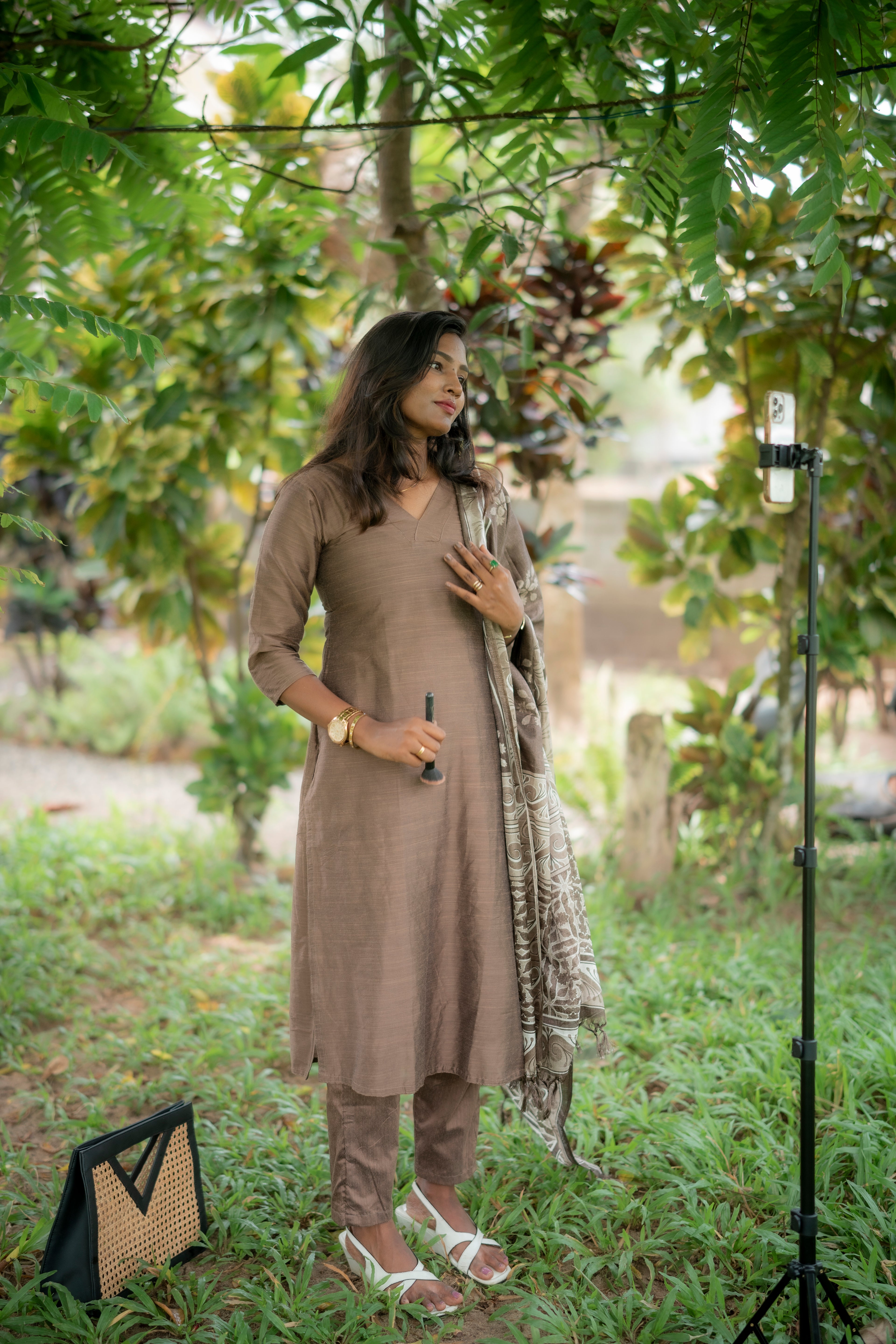 Hina Raw Silk Cotton Suit Set