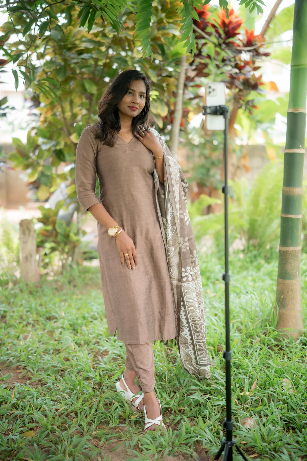 Hina Raw Silk Cotton Suit Set