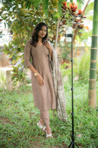 Hina Raw Silk Cotton Suit Set