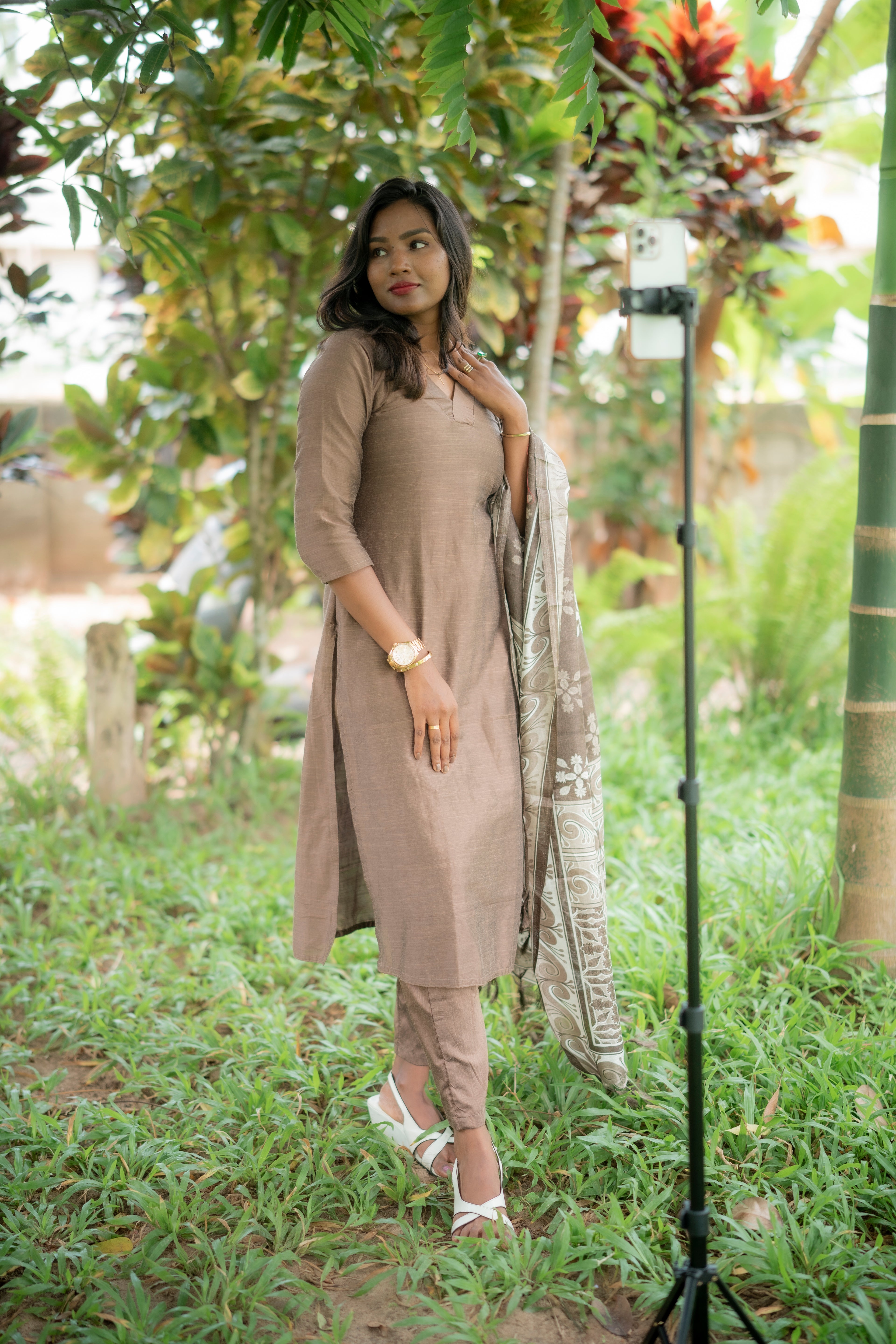 Hina Raw Silk Cotton Suit Set