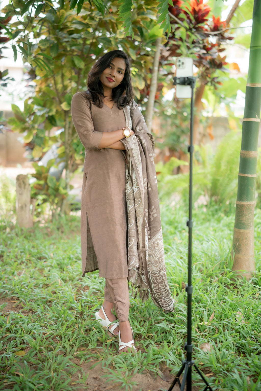 Hina Raw Silk Cotton Suit Set