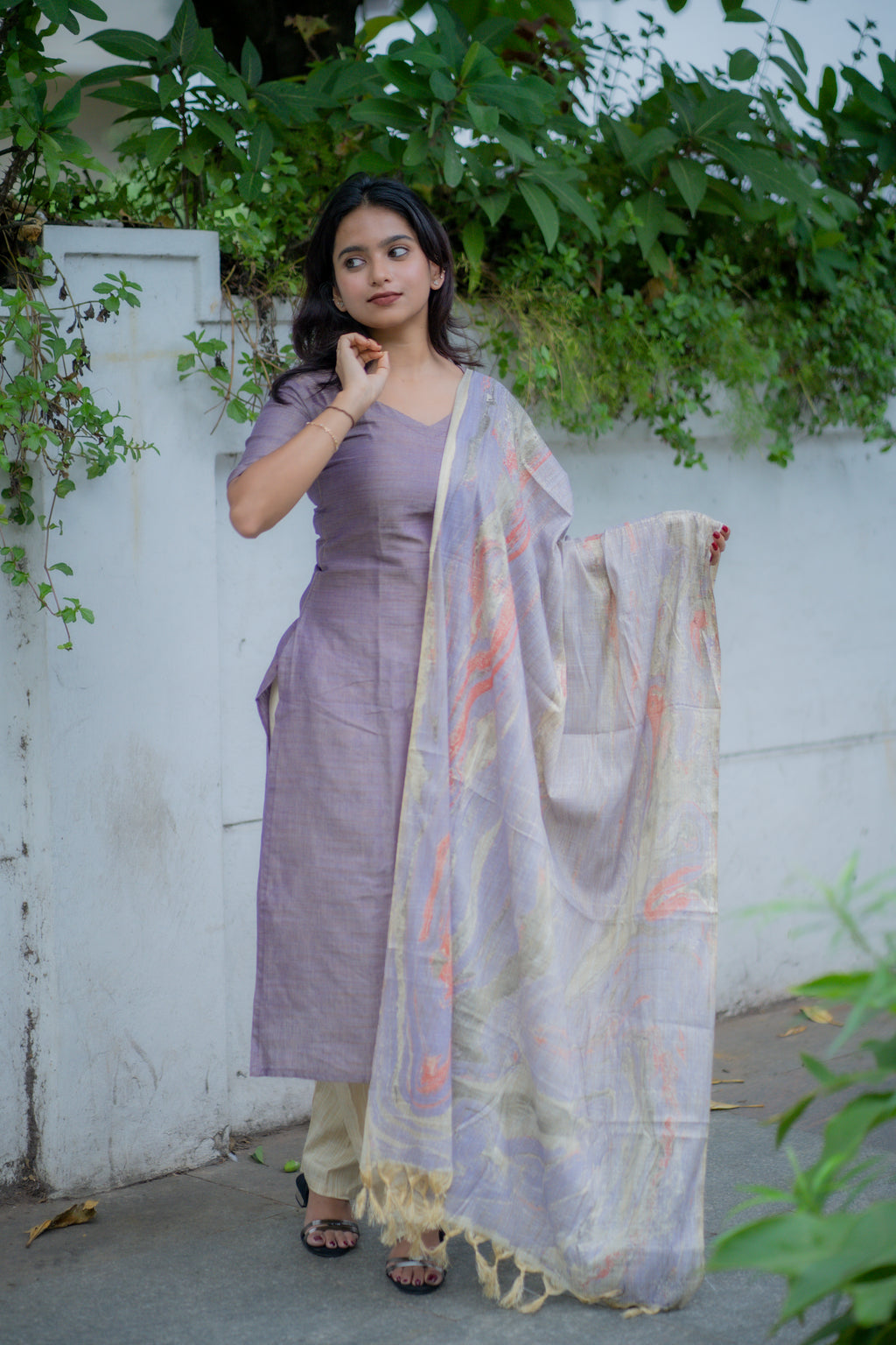 Mahibha Katha cotton suit set