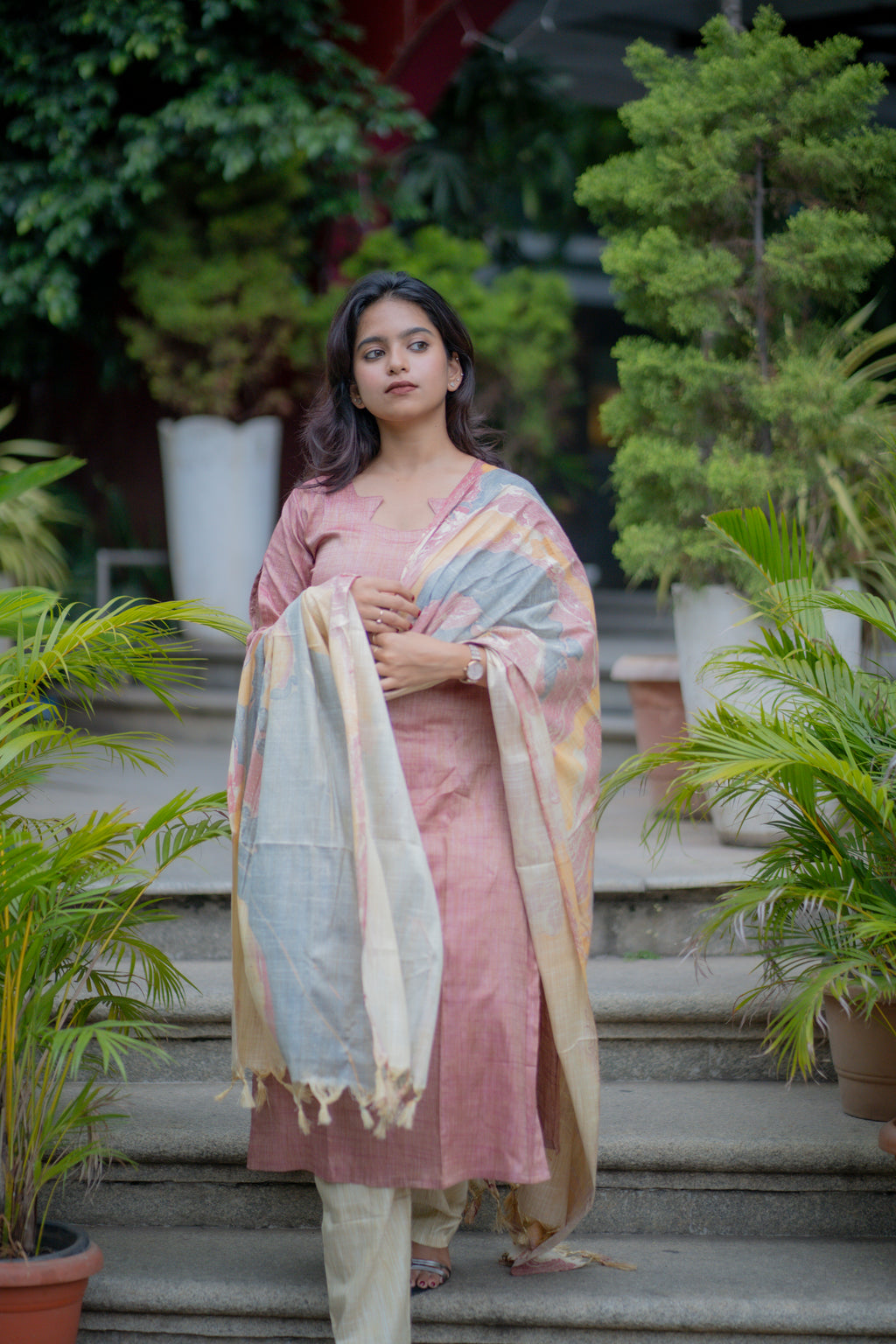 Aarushi Katha Cotton Suit Set