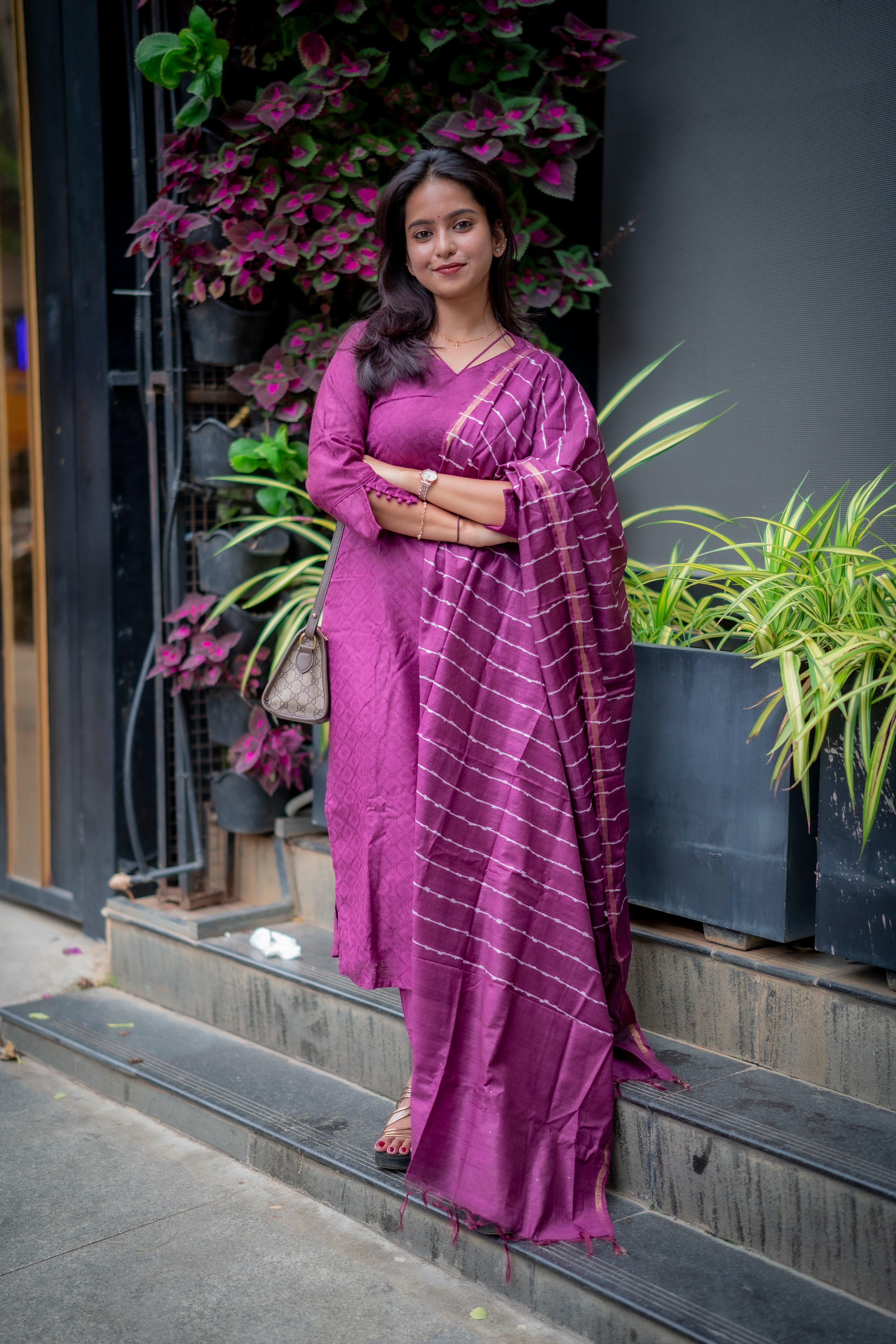 Rubiya Katha cotton Suit Set