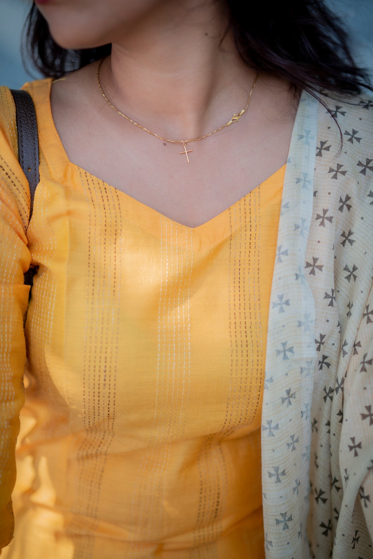 Saanjita Sunshine Yellow Cotton Suit Set