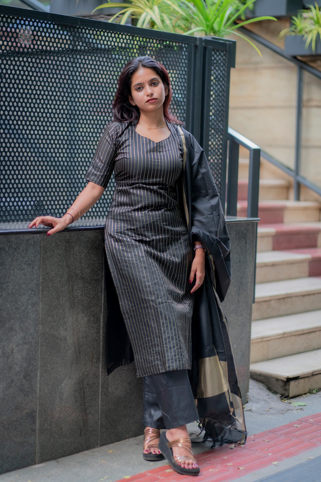 Devika Vegan silk suit set